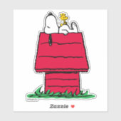 Sticker cacahuètes | Snoopy & Woodstock Doghouse (Feuille)