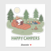 Sticker cacahuètes | Snoopy & Woodstock Happy Campers (Feuille)