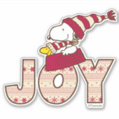 Sticker cacahuètes | Snoopy & Woodstock Joy Sled Ride (Devant)