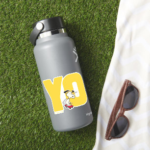 Sticker cacahuètes   Snoopy YO Skateboard