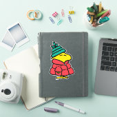 Sticker cacahuètes | Veste d'hiver de Woodstock Puffy (Couverture iPad)