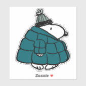 Sticker cacahuètes | Veste Snoopy Winter Puffer (Feuille)