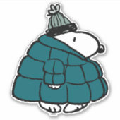Sticker cacahuètes | Veste Snoopy Winter Puffer (Devant)