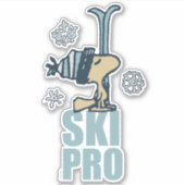 Sticker cacahuètes | Woodstock Ski Pro (Devant)