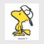 Sticker cacahuètes | Woodstock Varsity Baseball (Feuille)