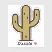 Sticker cactus (Feuille)