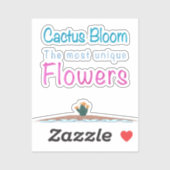 Sticker Cactus Bloom (Feuille)