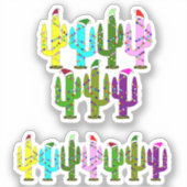 Sticker Cactus Christmas (Recto)
