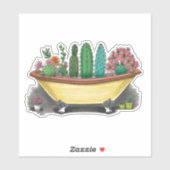 Sticker Cactus colorés (Feuille)