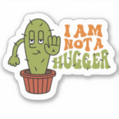 Sticker Cactus sarcastique drôle  (Devant)
