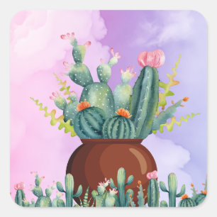 Sticker Cactus Sunrise