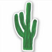 Sticker Cactus vert (Devant)