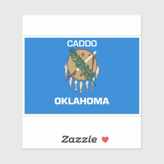 Sticker Caddo Oklahoma (Feuille)