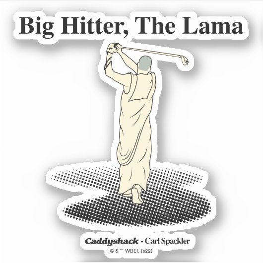 Sticker Caddyshack | Big Hitter, Le Lama (Devant)