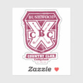 Sticker Caddyshack | Bushwood Country Club Crest (Feuille)