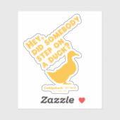 Sticker Caddyshack | Hey, Quelqu'Un A Marché Sur Un Canard (Feuille)