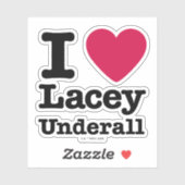 Sticker Caddyshack | I Love Lacey Underall (Feuille)