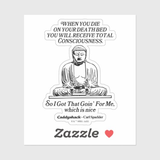 Sticker Caddyshack J'Ai Compris Ça Me Va (Feuille)