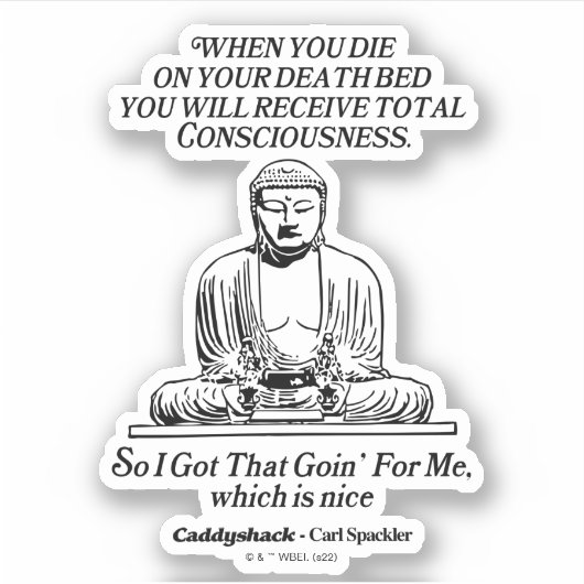 Sticker Caddyshack J'Ai Compris Ça Me Va (Devant)