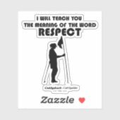 Sticker Caddyshack | Je Vais Vous Apprendre Le Sens Du W (Feuille)