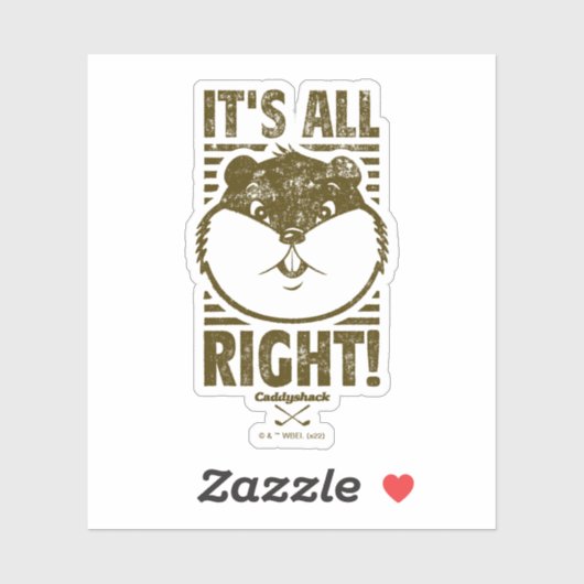 Sticker Caddyshack | Tout va bien ! (Feuille)