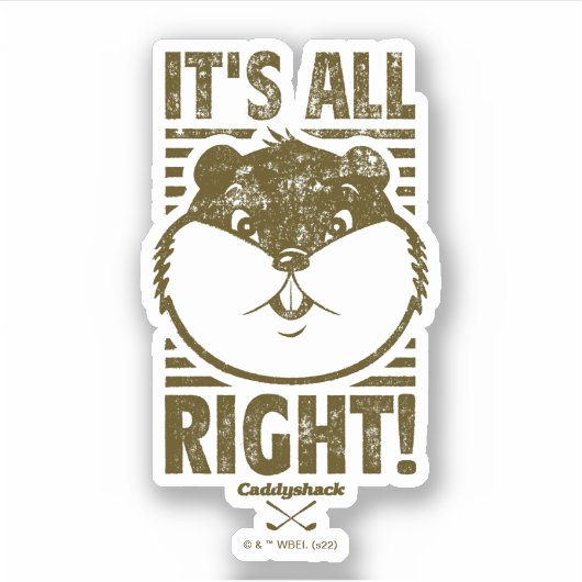 Sticker Caddyshack | Tout va bien ! (Devant)