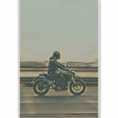 Sticker Cadeau amoureux moto (Devant)