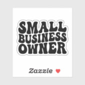 Sticker Cadeau aux propriétaires de petites entreprises -  (Feuille)