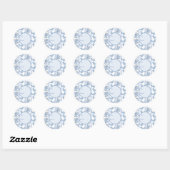 Sticker cadeau Chintzy Chinchilla (bleu) (Feuille)
