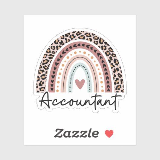 Sticker Cadeau comptable, Comptabilité, Cadeau pour compta (Feuille)