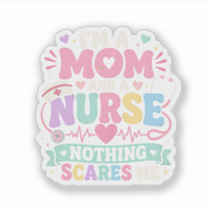 Sticker Cadeau de fête des mères pour maman et infirmière