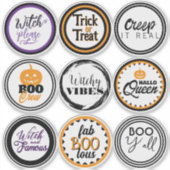 Sticker Cadeau de fête d'Halloween amusant (Devant)