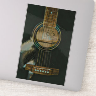 Sticker cadeau de guitare classique pour papa