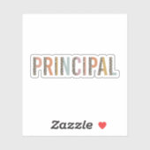 Sticker Cadeau De L'Équipe Principale Pour L'École Princip (Feuille)