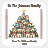 Sticker cadeau de Noël (Devant)