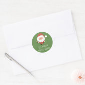 Sticker cadeau de Noël de Père Noël (Enveloppe)