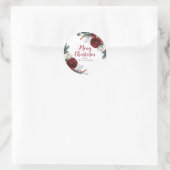 Sticker cadeau de Noël personnalisé Étiquette de v (Sac)