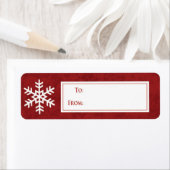 sticker cadeau de Noël SnowFlake (En situation)