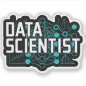 Sticker Cadeau de scientifique de données et d'analyste de (Devant)