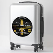 Sticker Cadeau d'humour de soudage (Sur valise)