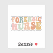 Sticker Cadeau d'infirmière médico-légale, Soins infirmier (Feuille)