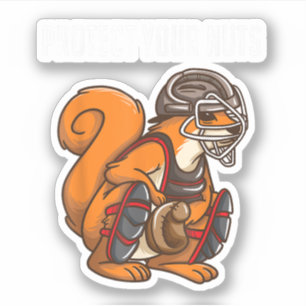 Sticker Cadeau drôle d'amateur d'écureuil pour garçon qui