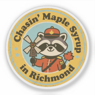 Sticker Cadeau drôle de Richmond pour les amateurs de siro