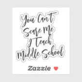 Sticker Cadeau drôle pour professeur de collège (Feuille)