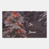 Sticker cadeau hiver Wonderland (Devant)