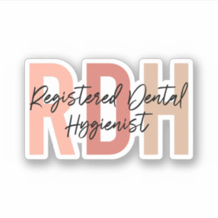 Sticker Cadeau hygiéniste dentaire recommandé, Hygiène den