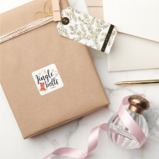 Sticker cadeau Jingle Bells