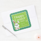 Sticker cadeau lapin de Pâques & Étiquette (bleu v (Enveloppe)