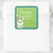 Sticker cadeau lapin de Pâques & Étiquette (bleu v (Sac)