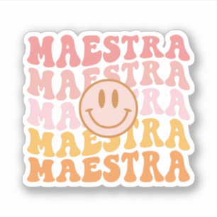 Sticker Cadeau Maestra, Appréciation de l'enseignant espag